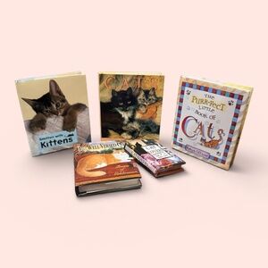 Cat-Kitten Miniature Books "Set of 5" - NEW